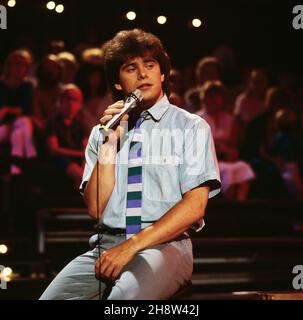 ZDF-Hitparade, Musiksendung, Deutschland 1969 - 2000, Sendung vom 6. September 1982, Interpret: Sänger Andy Borg Stockfoto