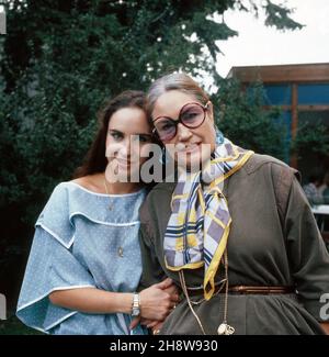 Mütter und Töchter, Sendereihe, Deutschland 1983, Gäste: Katerina Jacob und Ellen Schwiers Stockfoto