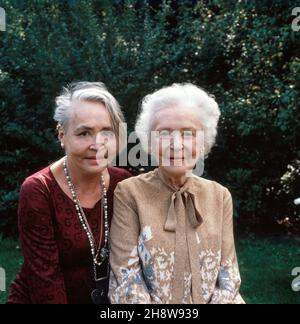 Mütter und Töchter, Sendereihe, Deutschland 1983, Gäste: Hannelore Schroth, Käthe Haack Stockfoto