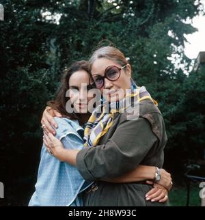 Mütter und Töchter, Sendereihe, Deutschland 1983, Gäste: Katerina Jacob und Ellen Schwiers Stockfoto