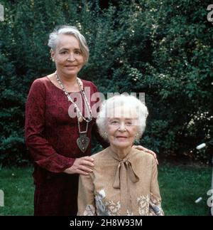 Mütter und Töchter, Sendereihe, Deutschland 1983, Gäste: Hannelore Schroth, Käthe Haack Stockfoto