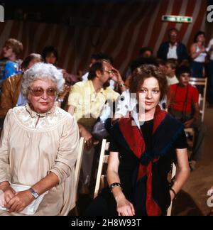 Mütter und Töchter, Sendereihe, Deutschland 1983, Gäste: Marlene und Sabine Sinjen Stockfoto