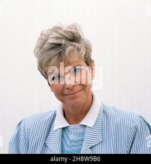 Grit Boettcher, deutsche Schauspielerin, Deutschland 1987. Deutsche Schauspielerin Grit Boettcher, Deutschland 1987. Stockfoto