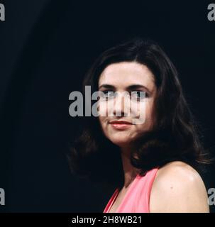 Gigliola Cinquetti, italienische Sängerin, 1976. Gigliola Cinquetti, italienische Sängerin, 1976. Stockfoto