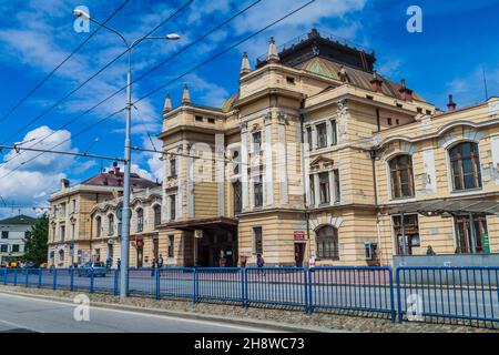 CESKE BUDEJOVICE, TSCHECHISCHE REPUBLIK - 14. JUNI 2016: Bahnhof in Ceske Budejovice. Stockfoto