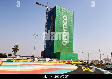 Dschidda, Saudi-Arabien. 02nd Dez 2021. Atmosphäre im Kreislauf. Großer Preis von Saudi-Arabien, Donnerstag, 2nd. Dezember 2021. Dschidda, Saudi-Arabien. Quelle: James Moy/Alamy Live News Stockfoto