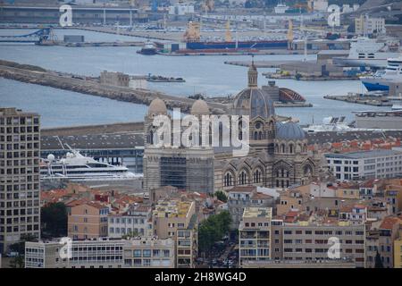 Kathedrale Sainte Marie Majeure, Kathedrale la Major, Marseille, Frankreich Stockfoto