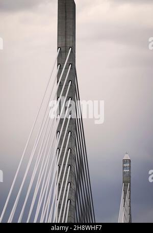 Penobscot Narrows Bridge auf der Route 1 in Verona Bucksport Maine Stockfoto