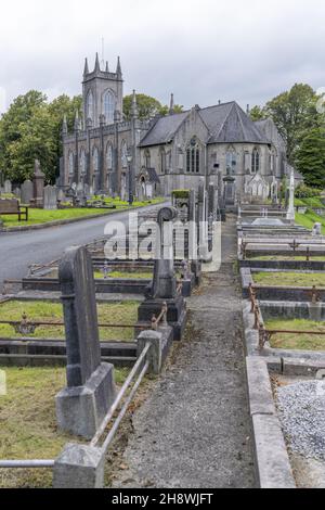 Vertikale Aufnahme der St. Mark's Parish Church in Armagh, Nordirland, Großbritannien Stockfoto