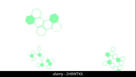 Bild der wissenschaftlichen Datenverarbeitung über dna-Strangspinnung Stockfoto