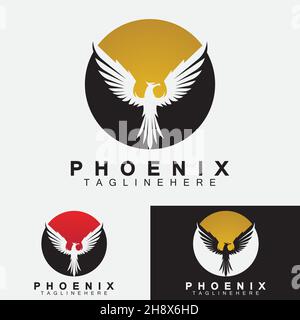 Phoenix Logo Vektor Illustration Design Vorlage Stock Vektor