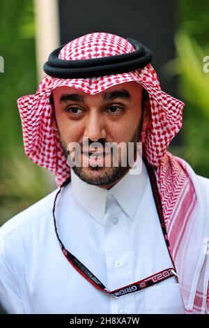 Prinz Abdul Aziz bin Turki Al-Faisal (KSA), Saudi-arabischer Sportminister. Großer Preis von Saudi-Arabien, Donnerstag, 2nd. Dezember 2021. Dschidda, Saudi-Arabien. Stockfoto