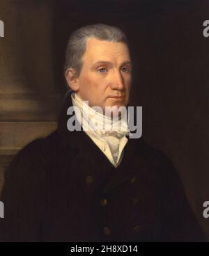 James Monroe (1758-1831), 5th Präsident der Vereinigten Staaten 1817-25, Kopf und Schultern Porträt, Öl auf Leinwand Gemälde von John Vanderlyn, 1816 Stockfoto