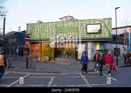 Pop Brixton in Brixton im Süden Londons, England. Stockfoto