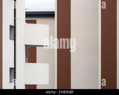 Moderne Architektur Detail, Wohnungen. Abstraktes Bild. Stockfoto