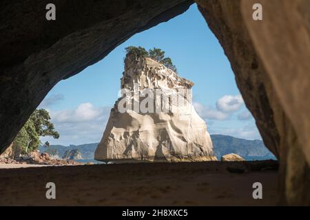 Cathedral Cove auf der Halbinsel Coromandel. Neuseeland, Nordinsel. Stockfoto