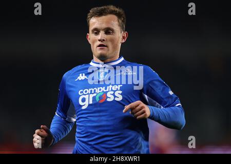 Turin, Italien, 2nd. Dezember 2021. Liam Henderson vom FC Empoli während des Spiels der Serie A im Stadio Grande Torino, Turin. Bildnachweis sollte lauten: Jonathan Moscrop / Sportimage Stockfoto