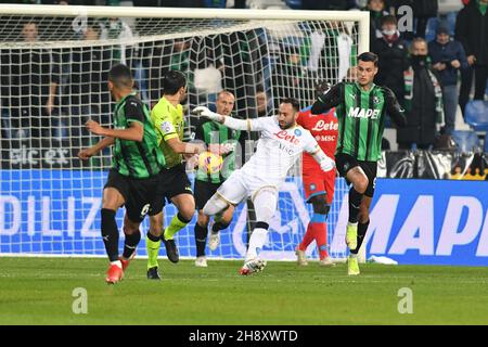 Reggio Emilia, Italien. 01st Dez, 2021. david ospina (Napoli) während US Sassuolo gegen SSC Napoli, italienische Fußballserie A Spiel in Reggio Emilia, Italien, Dezember 01 2021 Quelle: Independent Photo Agency/Alamy Live News Stockfoto