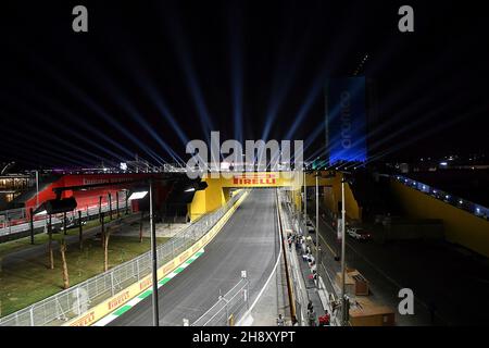 Jeddah, Saudi-Arabien. 02nd Dez 2021. 02.12.2021, Jeddah Corniche Circuit, Jeddah, Formel 1 Grand Prix von Saudi-Arabien, in der Bildübersicht der Rennstrecke im Nachhinein. Kredit: dpa/Alamy Live Nachrichten Stockfoto