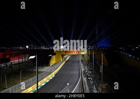 Jeddah, Saudi-Arabien. 02nd Dez 2021. 02.12.2021, Jeddah Corniche Circuit, Jeddah, Formel 1 Grand Prix von Saudi-Arabien, in der Bildübersicht der Rennstrecke im Nachhinein. Kredit: dpa/Alamy Live Nachrichten Stockfoto