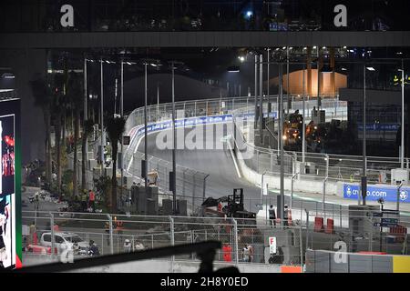 Jeddah, Saudi-Arabien. 02nd Dez 2021. 02.12.2021, Jeddah Corniche Circuit, Jeddah, Formel 1 Grand Prix von Saudi-Arabien, in der Bildübersicht der Rennstrecke im Nachhinein. Kredit: dpa/Alamy Live Nachrichten Stockfoto