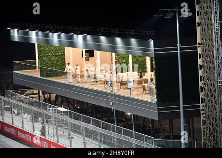 Jeddah, Saudi-Arabien. 02nd Dez 2021. 02.12.2021, Jeddah Corniche Circuit, Jeddah, Formel 1 Grand Prix von Saudi-Arabien, in der Bildübersicht der Rennstrecke im Nachhinein. Kredit: dpa/Alamy Live Nachrichten Stockfoto