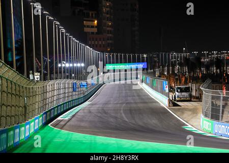 Dschidda, Saudi-Arabien. 2nd Dez 2021. Track Impression, F1 Grand Prix von Saudi-Arabien auf dem Jeddah Corniche Circuit am 2. Dezember 2021 in Jeddah, Saudi-Arabien. (Foto von HOCH ZWEI) Quelle: dpa/Alamy Live News Stockfoto