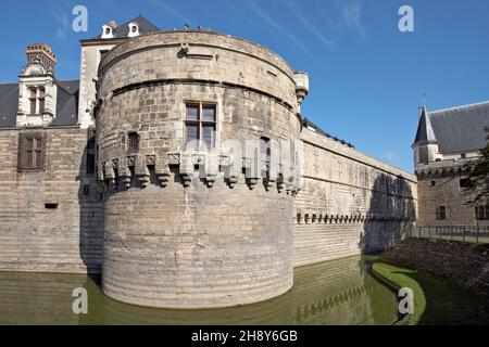 Schloss der Herzöge der Bretagne. Nantes, Loire. Frankreich Stockfoto