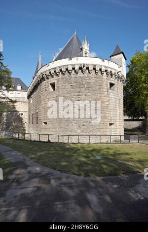 Schloss der Herzöge der Bretagne. Nantes, Loire. FrankreichFrancisco II de Bretaña Stockfoto