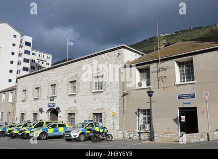 Royal Gibraltar Police Headquarters im New Mole House Stockfoto