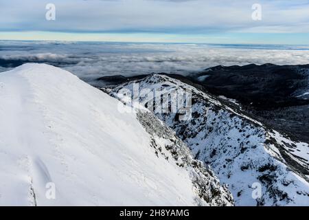 Winterzeit auf dem Kasprowy Wierch in der polnischen Tatra Stockfoto