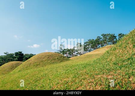 Königliches Grab von König Muryeong in Gongju, Korea Stockfoto