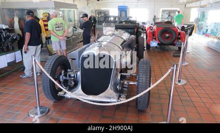 Die Brooklands bauten eine spezielle Napier Railton, die gebaut wurde, um die Geschwindigkeitsrekorde in Brooklands anzugreifen, mit einem 24-Liter-Aerotor mit 12 Zylindern und Napier Lion. Stockfoto