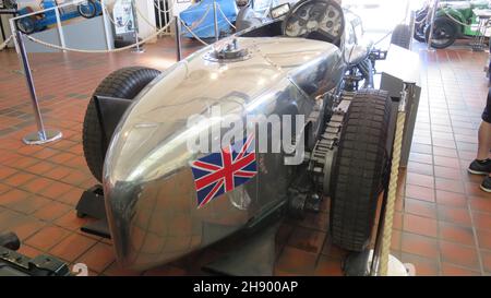 Die Brooklands bauten eine spezielle Napier Railton, die gebaut wurde, um die Geschwindigkeitsrekorde in Brooklands anzugreifen, mit einem 24-Liter-Aerotor mit 12 Zylindern und Napier Lion. Stockfoto