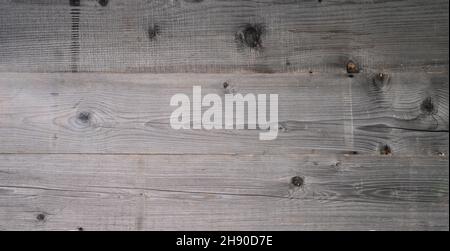 Nahaufnahme Foto von Holzgrau Hintergrund Detail Stockfoto