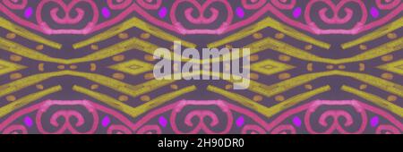 Retro-Mosaikmuster. Abstrakter geometrischer ethnischer Hintergrund. Stockfoto