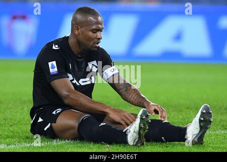 Rom, Latium. 02nd Dez 2021. Samir von Udinese während der Serie A Spiel zwischen SS Lazio gegen Udinese im Olimpico Stadion in Rom, Italien, 02nd. Dezember 2021. Fotografo01 Kredit: Unabhängige Fotoagentur/Alamy Live Nachrichten Stockfoto