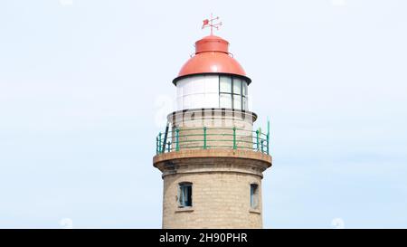 Mahabalipuram Leuchtturm und blauer Himmel Stockfoto