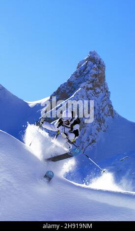 Frankreich, Savoie (73) Saint Bon, Courchevel 1850, off Ski Stockfoto