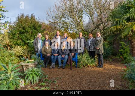 Fontwell, West Sussex, 3. Dezember 2021. Die Royal Horticultural Society gab am Freitag bekannt, dass Denmans Garden, ein RHS-Partnergarten, beim Wettbewerb „RHS Partner Garden of the Year“ zum regionalen Gewinner für die Südost- und Kanalinseln ernannt wurde. Der erste Wettbewerb lud RHS-Mitglieder ein, ‘für ihren bevorzugten 2021 Feel Good’-Garten zu stimmen, in Anerkennung der Vorteile für Gesundheit und Wohlbefinden, die sich aus dem Besuch von Gärten ergeben. Sechs Gärten wurden als regionale Gewinner ausgewählt und die Larch Cottage Nurseries wurde zum Gesamtsieger gewählt. „Es gibt viele tolle und wunderschöne RHS Stockfoto