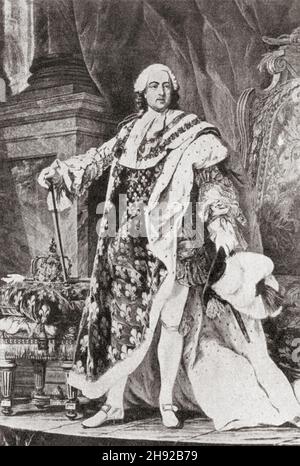 Louis XV, 1710 – 1774, alias Louis der Geliebte. König von Frankreich. Stockfoto