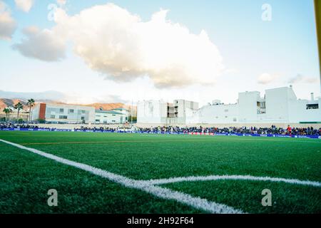 Malaga, Spanien. 02nd Dez 2021. Blick auf Estadio Vivar Téllez während des Copa del Rey-Spiels zwischen Vélez CF und UD Las Palmas.Endstand; Velez CF 2:3 UD Las Palmas. (Foto von Francis Gonzalez/SOPA Images/Sipa USA) Quelle: SIPA USA/Alamy Live News Stockfoto