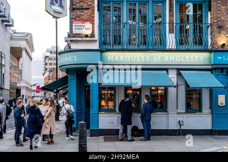 Die Marquess of Anglesey Public House, Covent Garden, London, Großbritannien. Stockfoto