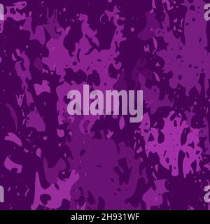Violette, kratzende, grungige Textur. Distress Textur von Flecken, Flecken, Tinte, Punkten, Kratzern. Design-Element für Muster, grungy-Effekt, Vorlage Stock Vektor