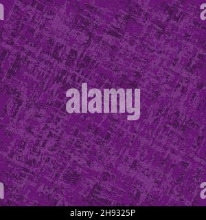 Dunkler grunge-violetter Hintergrund. Distress Textur von Flecken, Flecken, Tinte, Punkten, Kratzern. Vintage beschädigter Hintergrund. Schmutziges künstlerisches Design-Element Stock Vektor