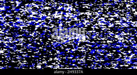 Vintage-Grunge mit schwarzem und blauem Hintergrund. Textur von Flecken, Flecken, Tinte, Punkten, Kratzern. Beschädigter Hintergrund. Verzweifeltes schmutziges künstlerisches Design-Element Stock Vektor