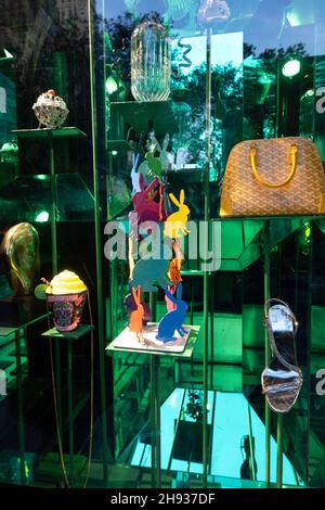 Bergdorf Goodman Holiday Window Display, NYC 2021 Stockfoto