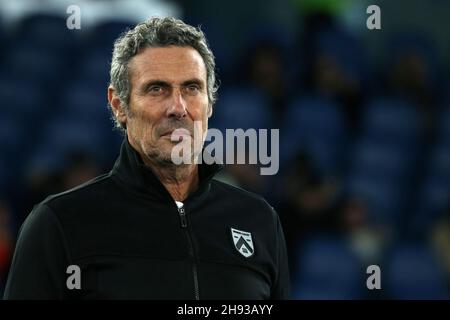 Rom, Italien. 02nd Dez 2021. Trainer Luca Gotti (Udinese) vor der Serie Ein Spiel zwischen SS Lazio gegen Udinese Calcio im Stadio Olimpico am 2. Dezember 2021 in Rom, Italien. (Foto von Giuseppe Fama/Pacific Press/Sipa USA) Quelle: SIPA USA/Alamy Live News Stockfoto