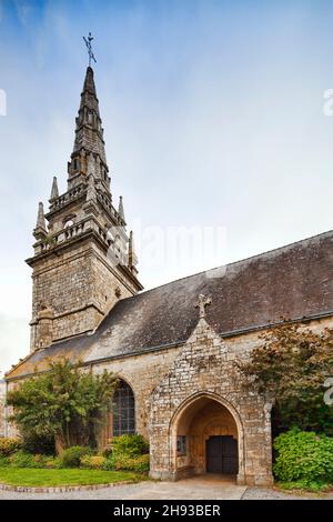 Detail aus Saint Gigner Kirche, Stadt Pluvigner, Departement Morbihan, Bretagne, Frankreich Stockfoto