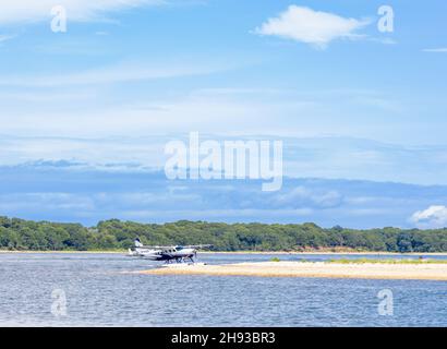 Seeflugzeug N720qb in North Haven, NY Stockfoto